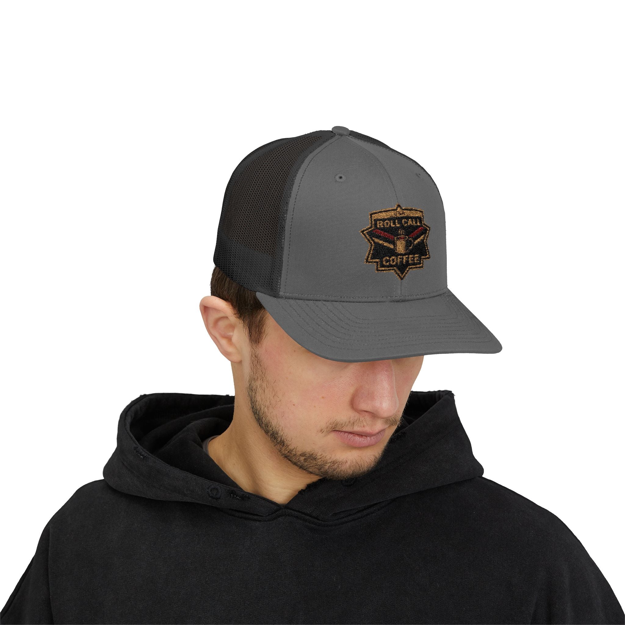 Logo Embroidered  Trucker Cap