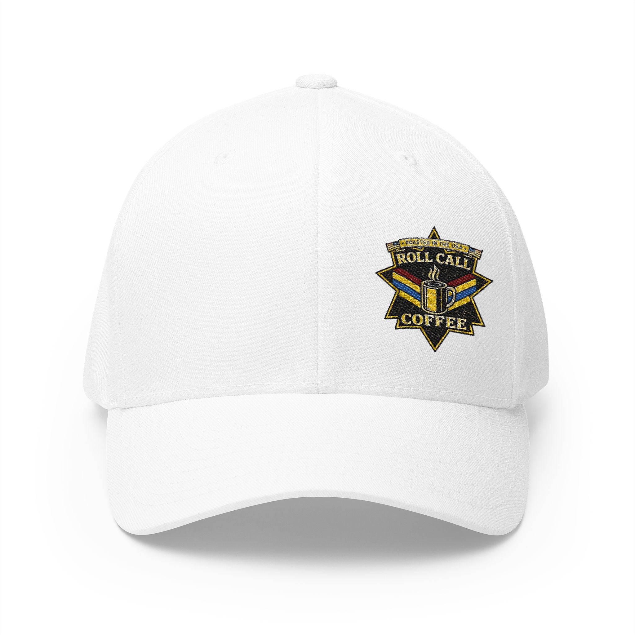 Roll Call Coffee Embroidered Cap — First Responders Support Hat